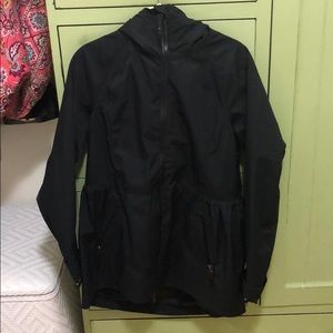 LULULEMON peplum black raincoat size 4